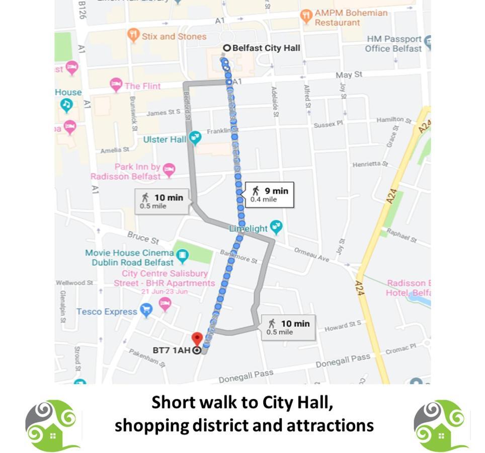 Perfect Central City Location - Parking - 3 Beds - 2 Bedrooms Белфаст Экстерьер фото